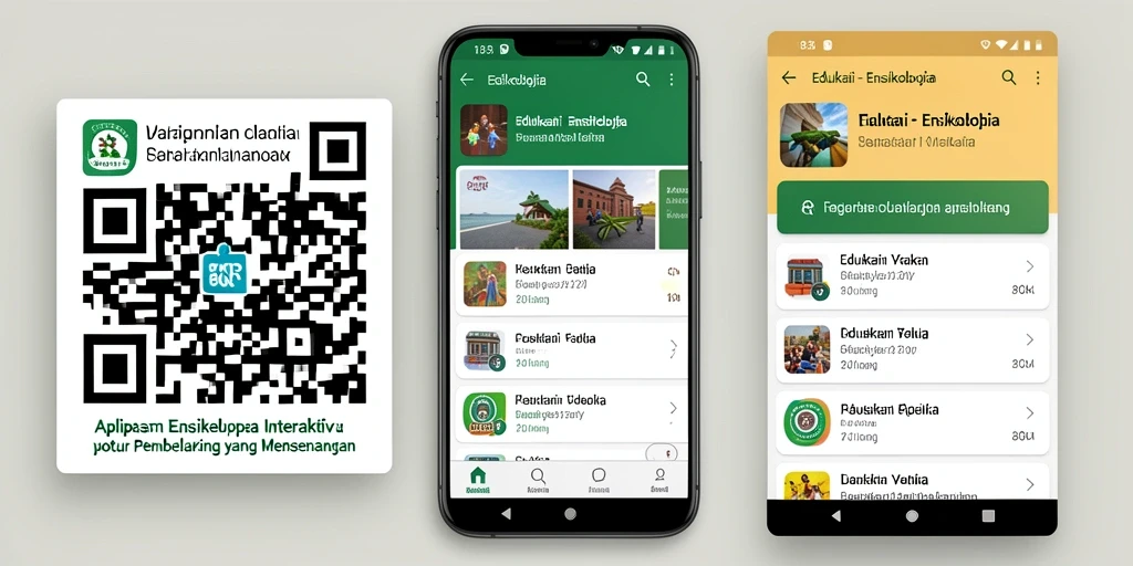 Tampilan antarmuka aplikasi 8QR yang interaktif dan informatif.