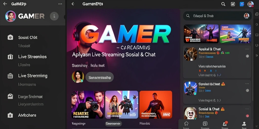 Tampilan antarmuka aplikasi GAMERP yang menarik dan mudah digunakan.