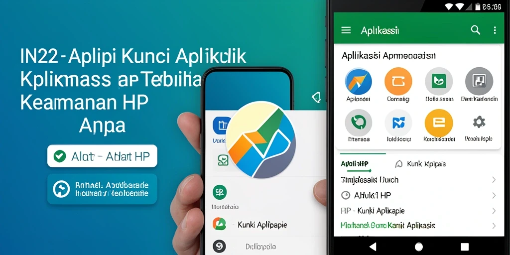 Tampilan antarmuka IN22 yang sederhana dan menarik untuk Kunci Aplikasi.