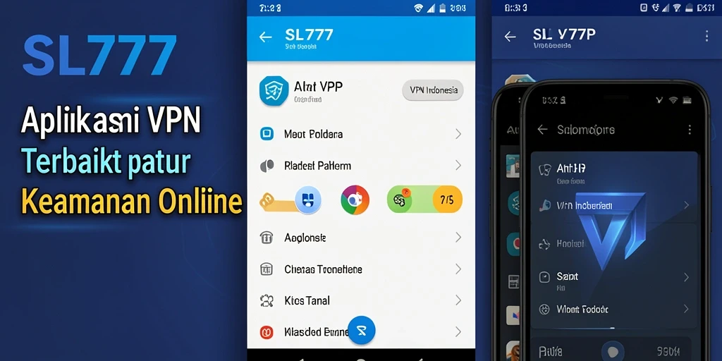Antarmuka pengguna SL777 menampilkan koneksi VPN yang cepat dan aman.